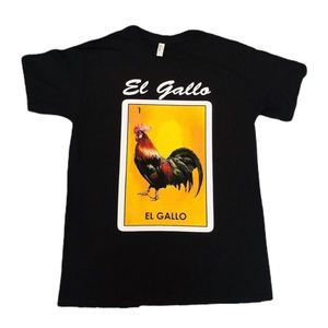El Gallo Mexican Lotería Men T Shirt
